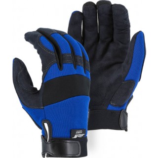 2137BL Majestic® Blue Armor Skin™ Mechanics Glove with Knit Back